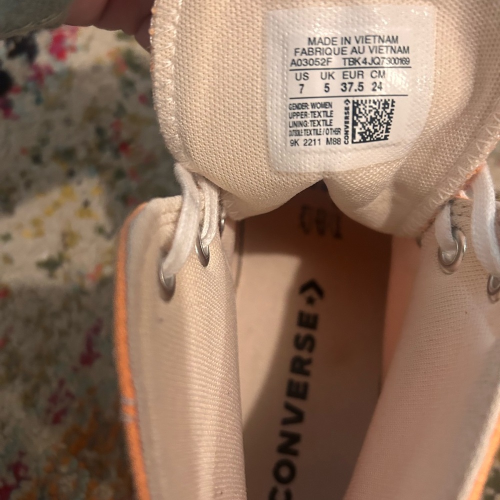 Orange Platform Converse - image 2